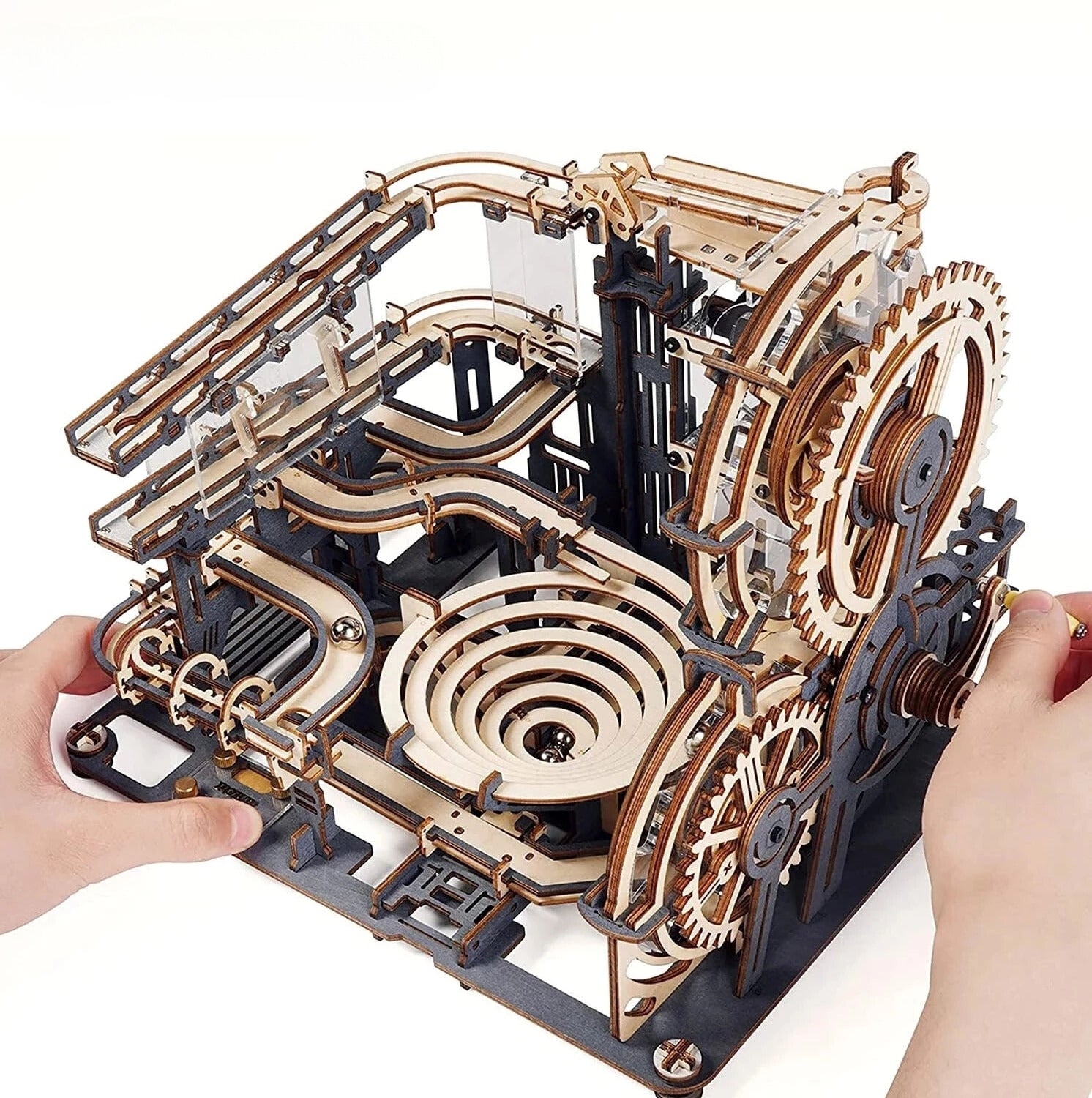 3D Wooden Puzzle / Marble Run Set