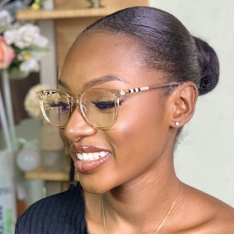 Unisex Stripe Anti-Blue Light Computer Glasses