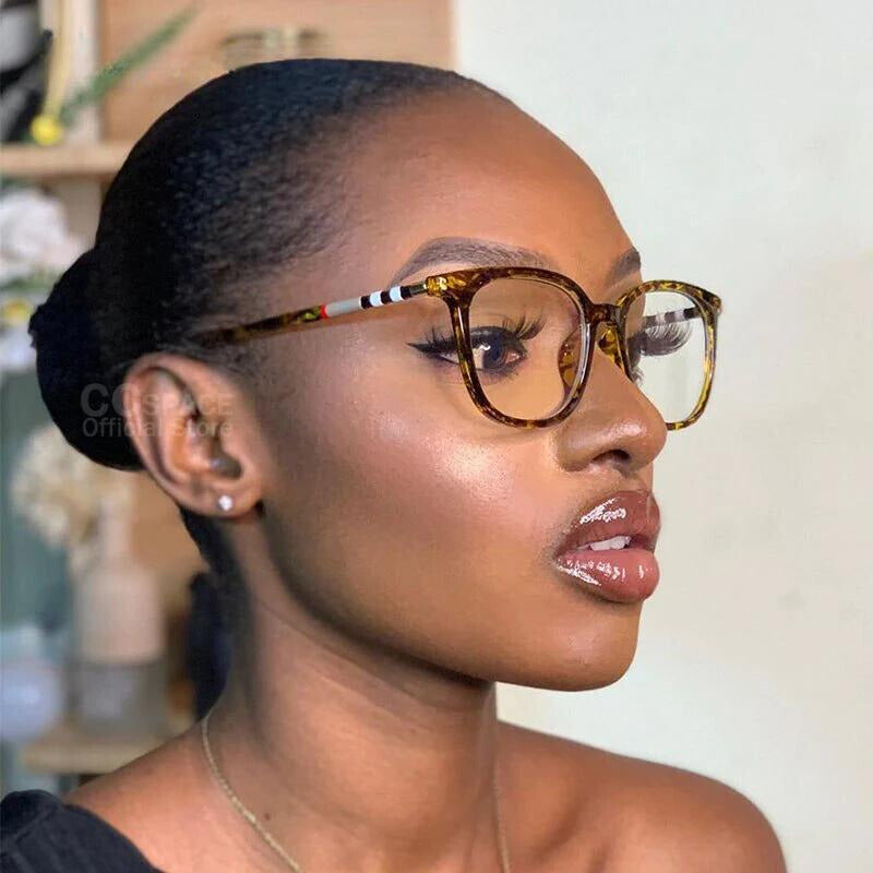 Unisex Stripe Anti-Blue Light Computer Glasses