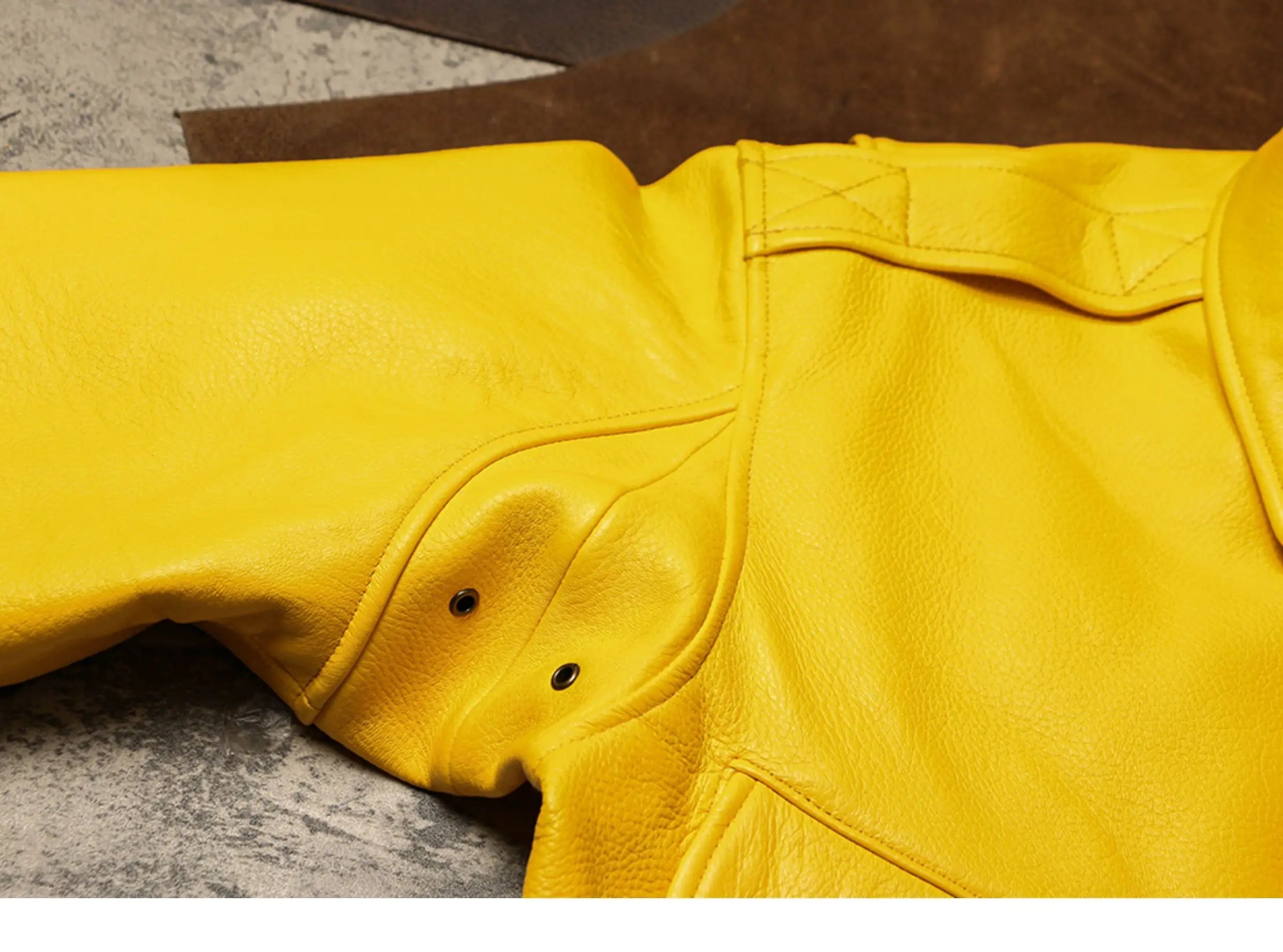 Spring Autumn Mauroicardi Cool Handsome Short Yellow Soft Pu Leather Jacket Men