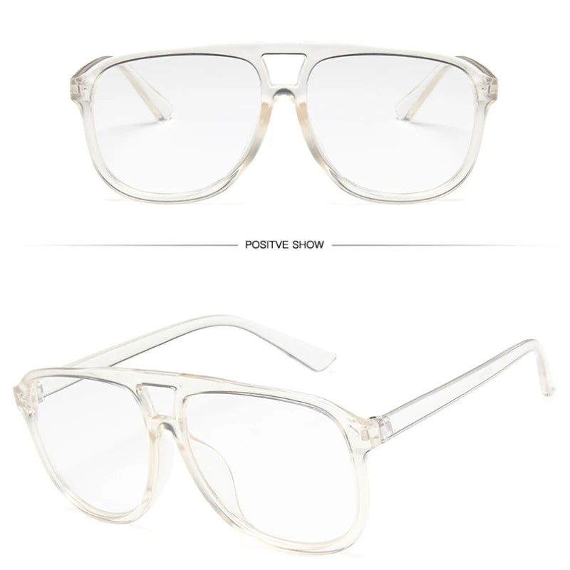 Unisex Oversized Vintage Pilot Sunglasses