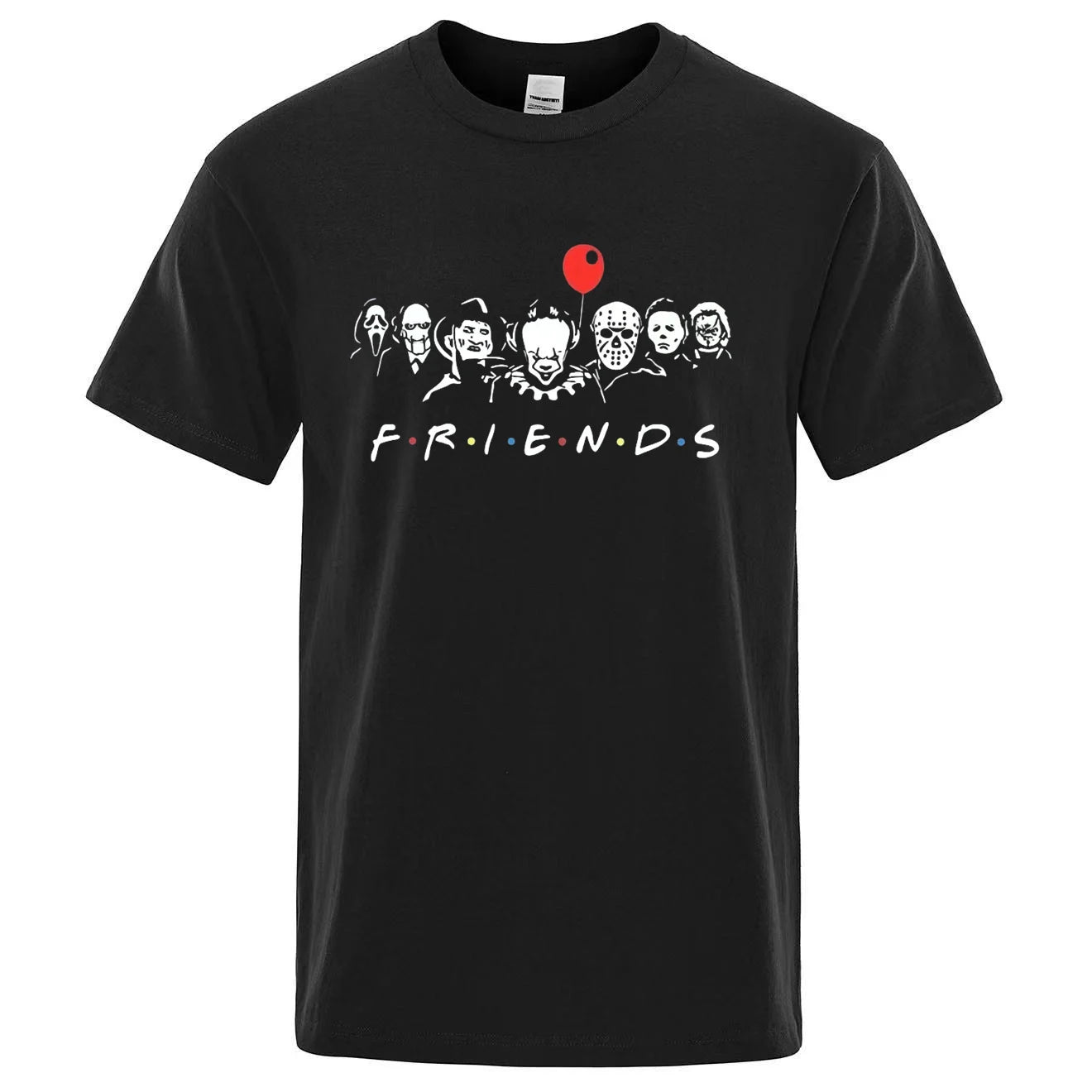 Unisex Halloween Friends 100% Cotton Comfortable and Breathable Leisure Fashion T-shirt