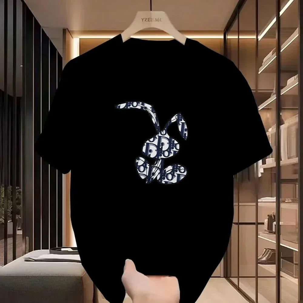Women Casual T-Shirt Y2k Designer Ladies Luxury Vintage Trendy Pullover T Shirts