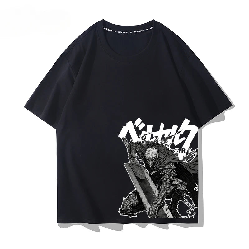 Warrior Japanese Anime Summer Men's T-shirt