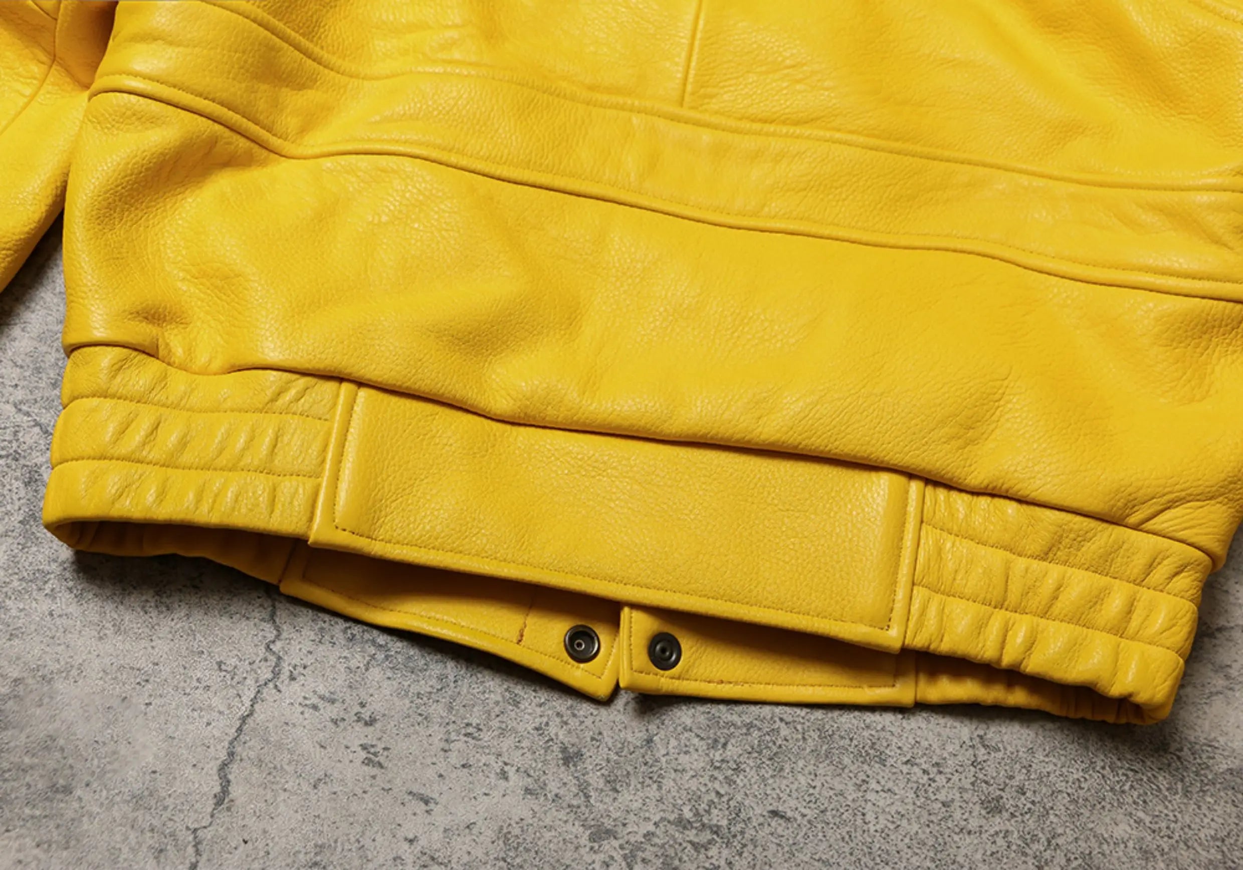 Spring Autumn Mauroicardi Cool Handsome Short Yellow Soft Pu Leather Jacket Men