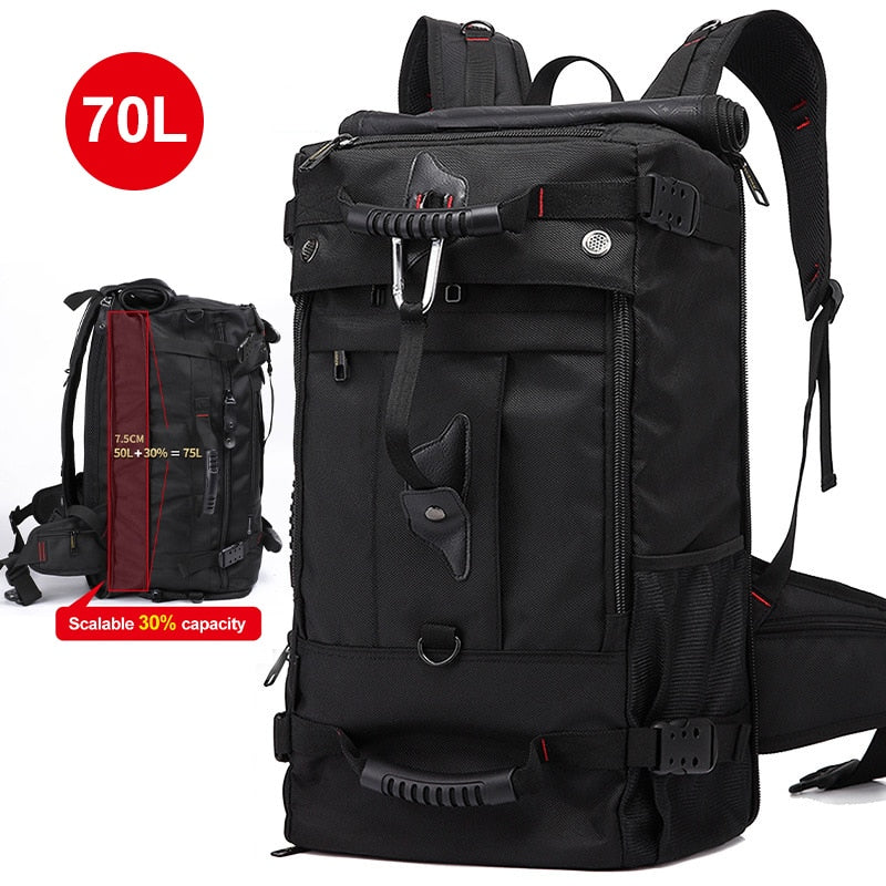 50-70L Expandable Backpack | Travel/Sports/Duffle/Business/School