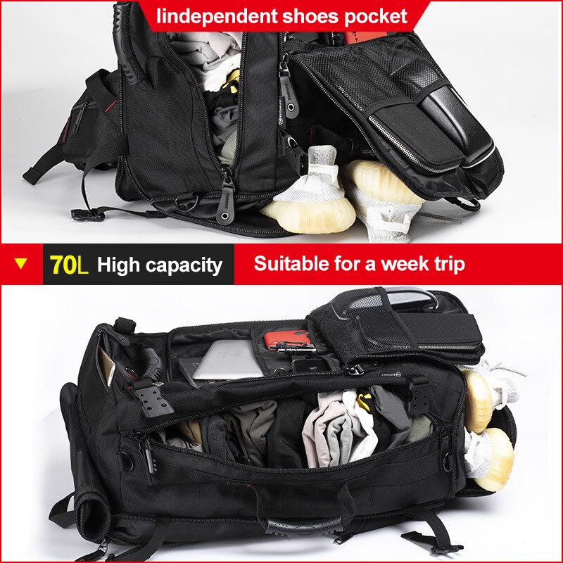 50-70L Expandable Backpack | Travel/Sports/Duffle/Business/School
