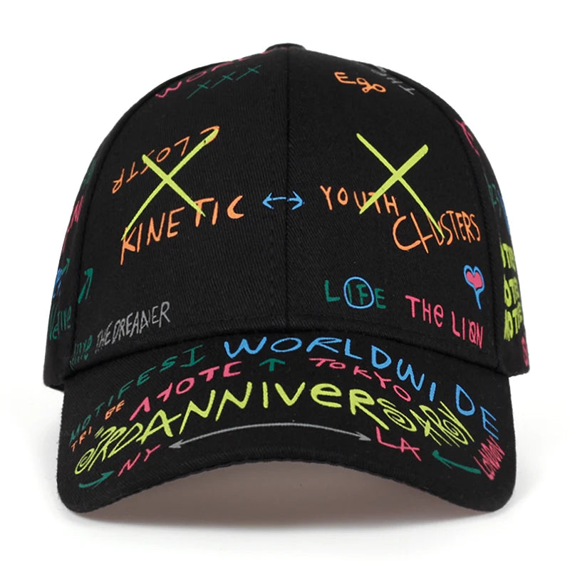 Fashion Graffiti printing baseball cap