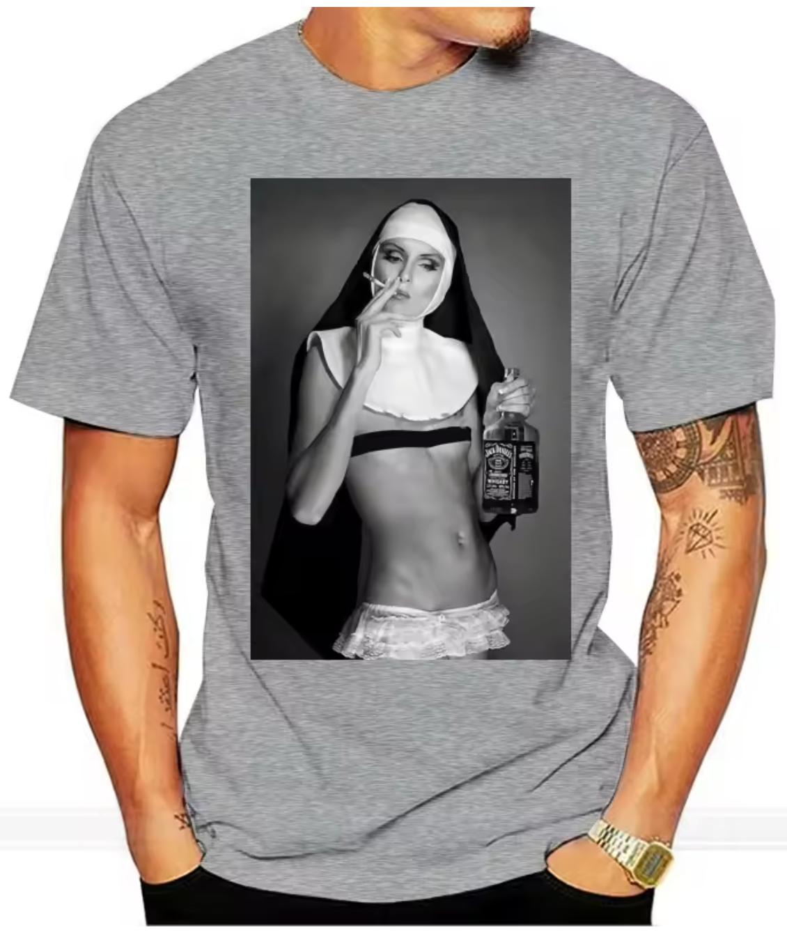 Summer Nun Smoking T-shirt