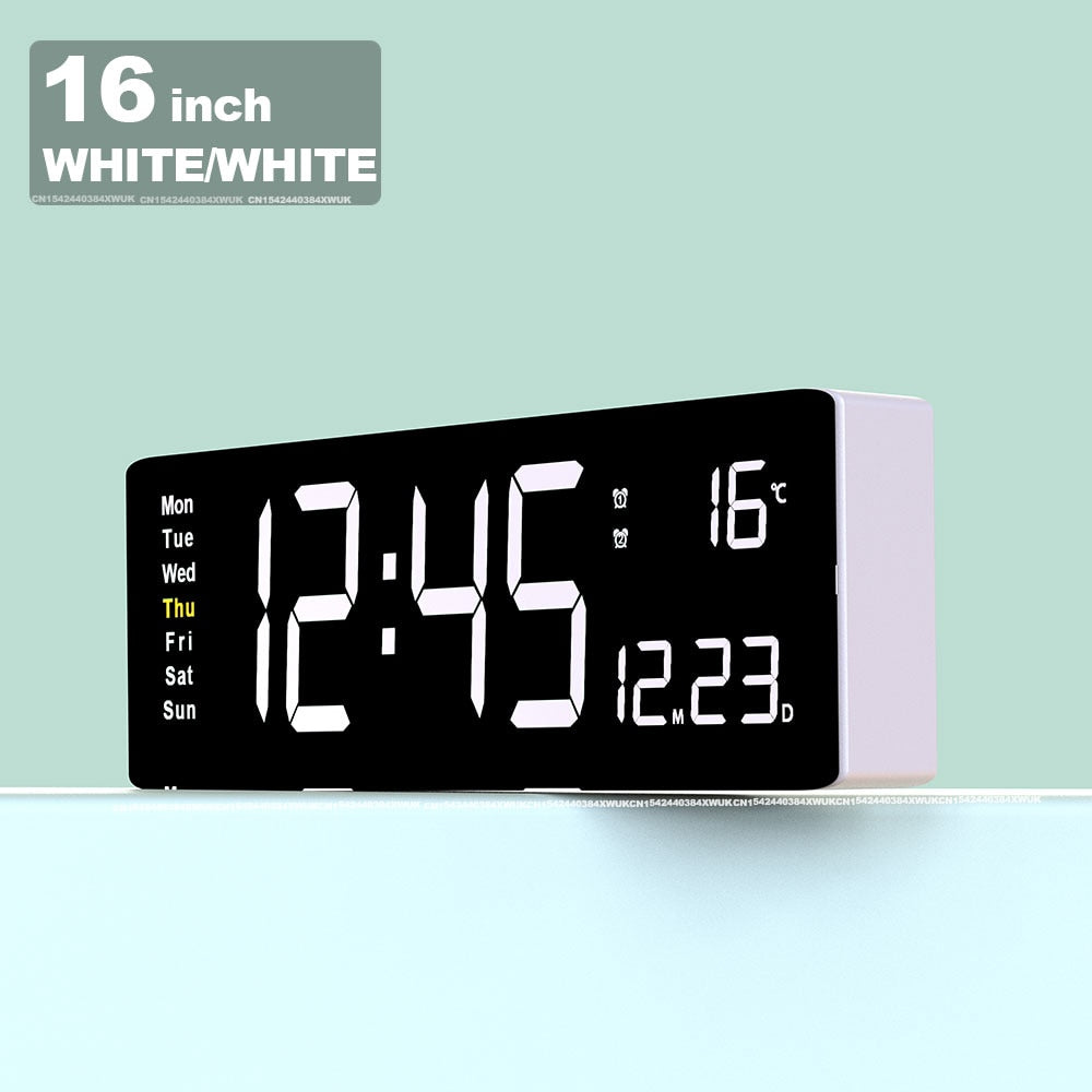 Digital Remote Control Wall Clock