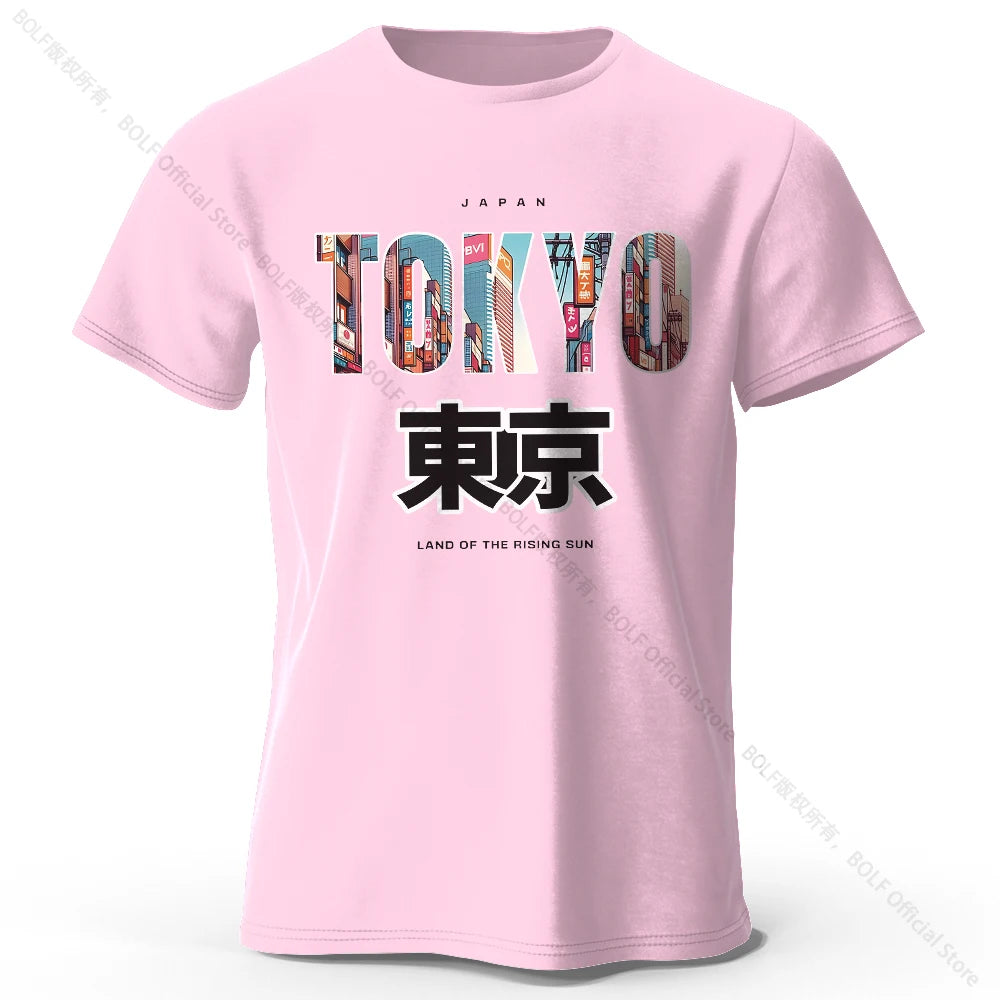 Tokyo Printed Fashion Forward 100% Cotton Ultra Soft Round Neck Short Sleeve T-Shirt