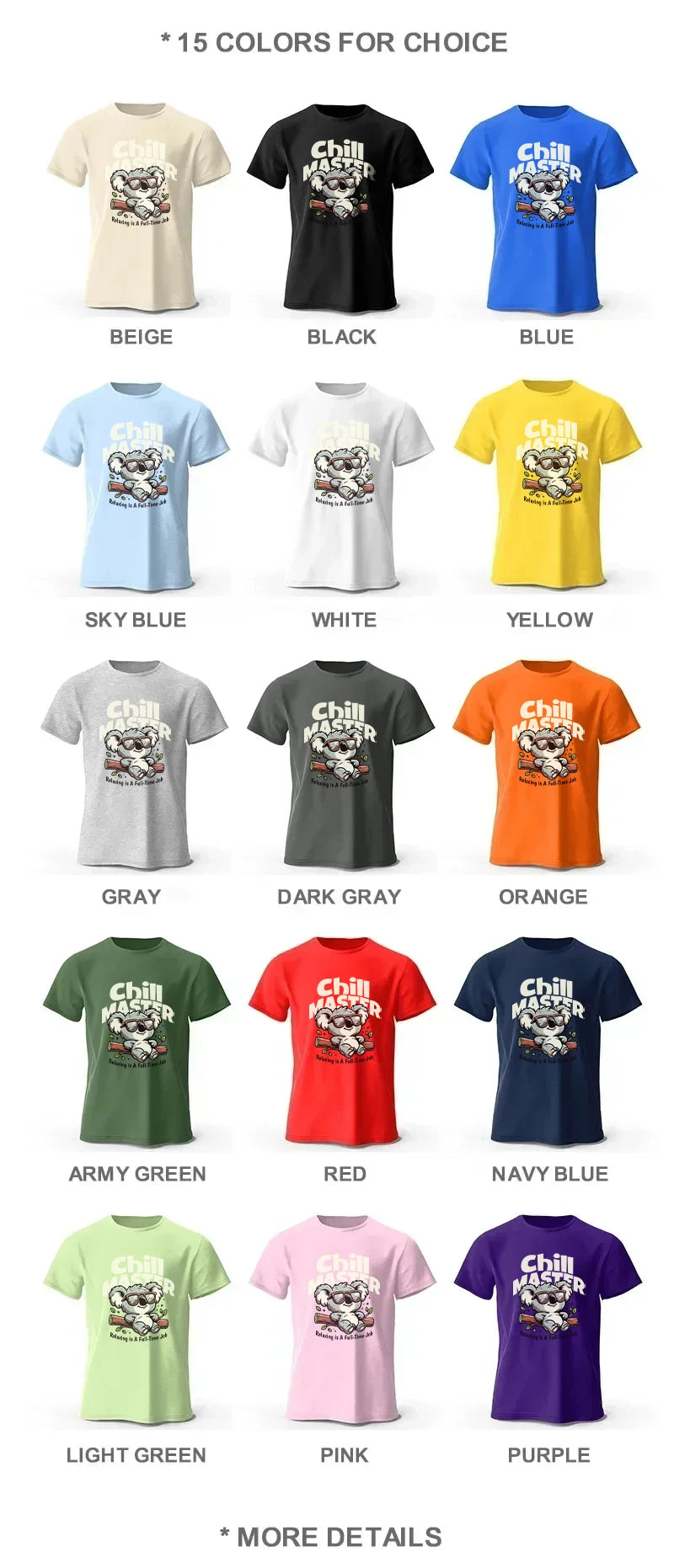 Whimsical Hand-painted Animal T-shirt 100% Cotton
