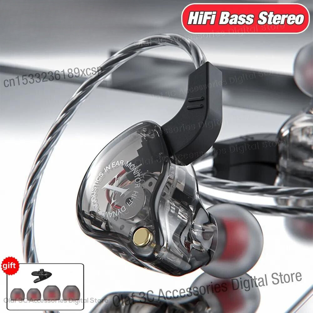 Jack Wired Headphones | Handsfree Noise Cancelling Earbuds | 3.5mm Hi-Fi Bass In Ear Headset With Mic