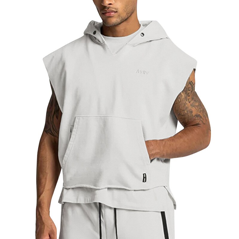 Sleeveless Hooded Tank Top Streetwear Hoodie