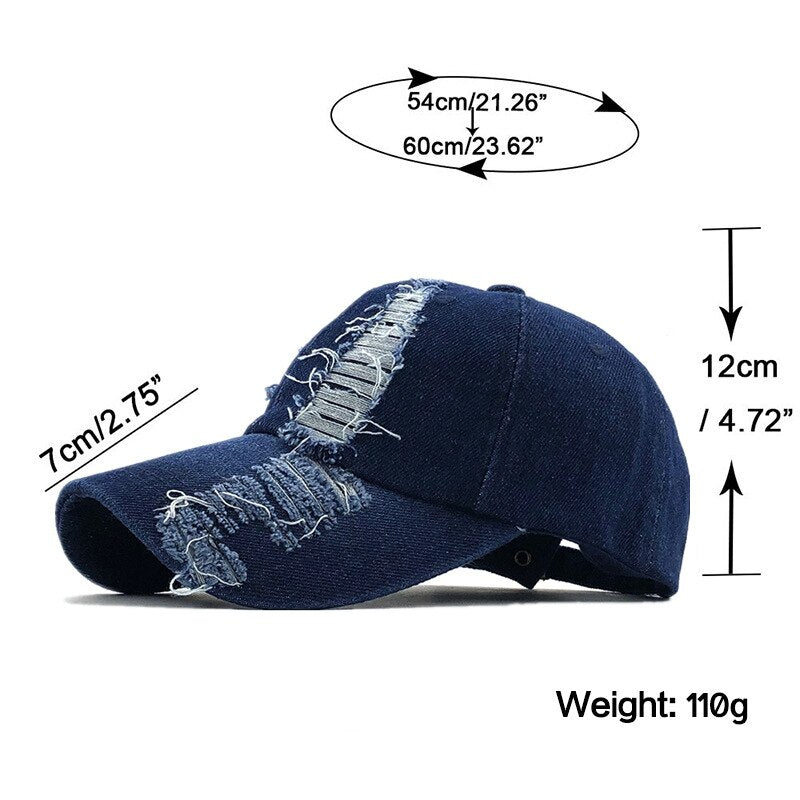 Denim Fashion Cap | Baseball Hat