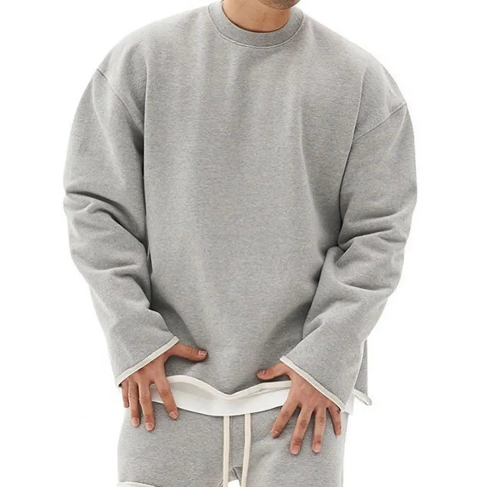 Men's Oversized Sweatshirt O-Neck Pullover