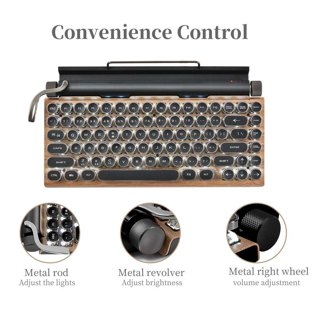 bluetooth keyboard typewriter