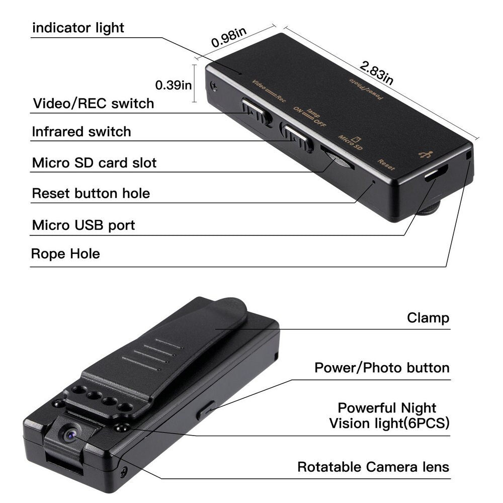 Micro Video Camera Voice Recorder