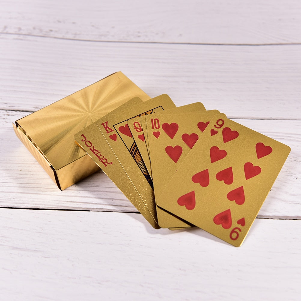 Gold Foil Plated Deck Playing Cards