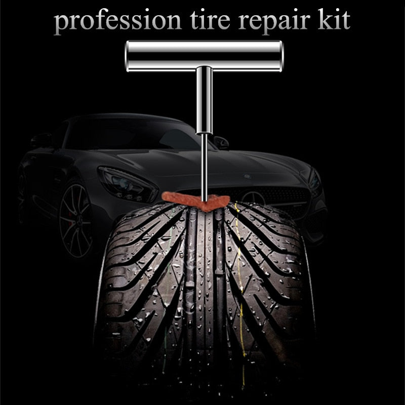 Auto Tire Repair Set | Puncture Repair Tools (Car/Van/Motorcycle/Bike)