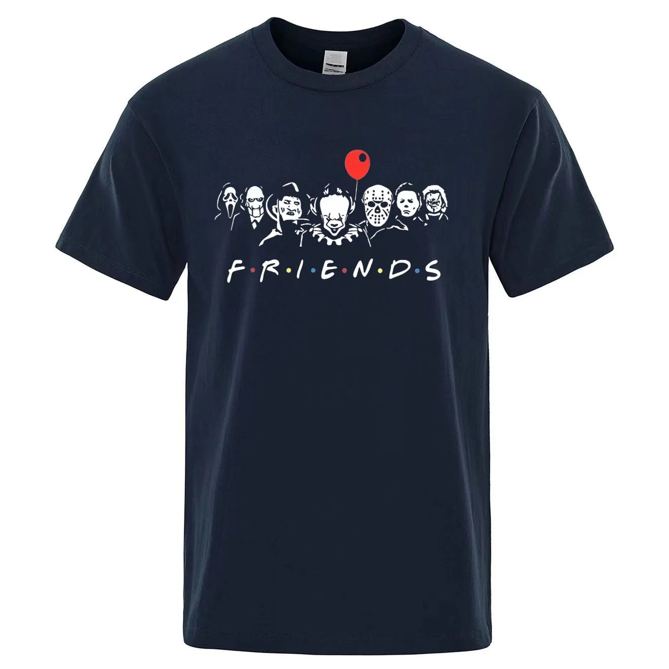 Unisex Halloween Friends 100% Cotton Comfortable and Breathable Leisure Fashion T-shirt