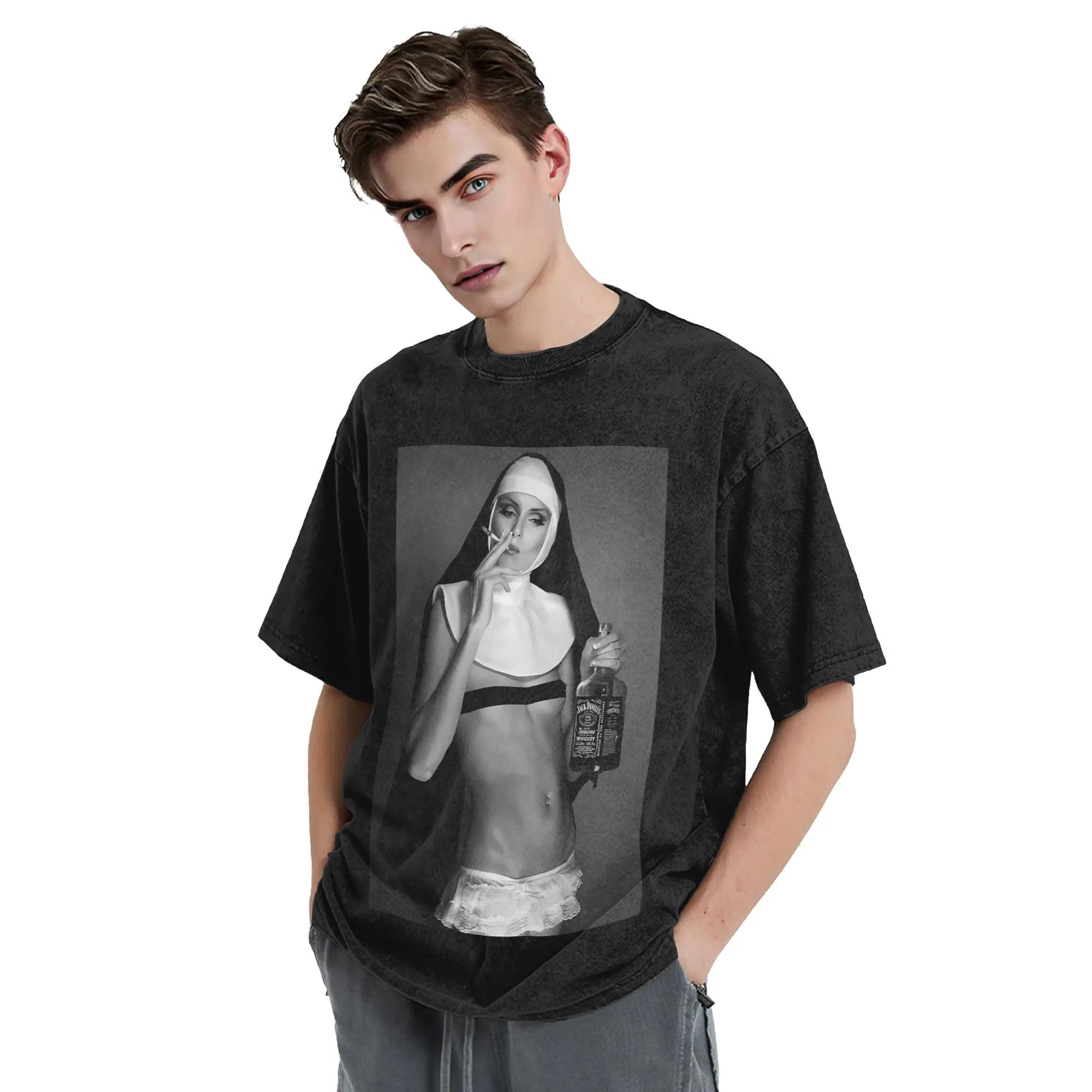 Summer Nun Smoking T-shirt