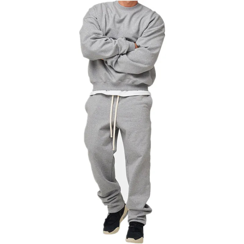 Men's Sweat Set | 2 PC Muscle Fitness Loose Sports Suit