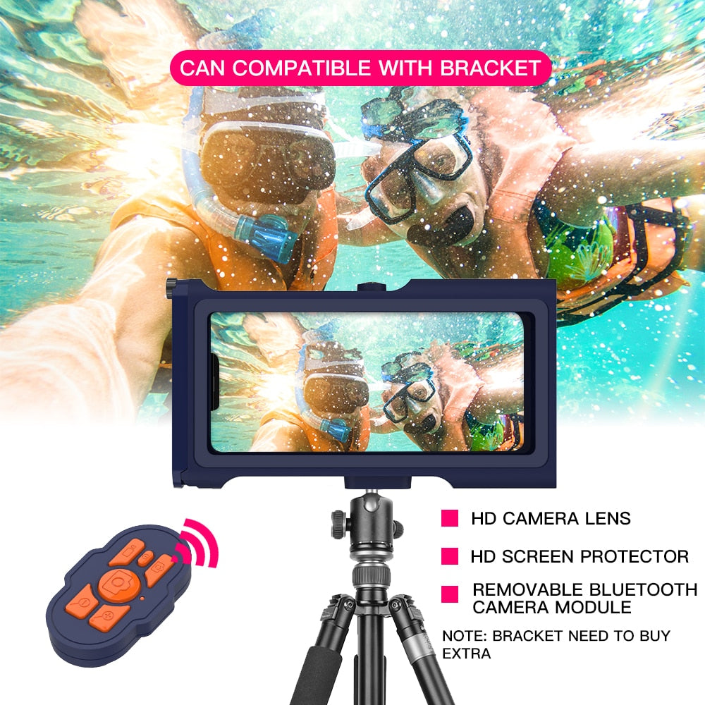 Bluetooth Diving Waterproof Phone Case (iPhone/Samsung/Huawei/Xiaomi/Oneplus)