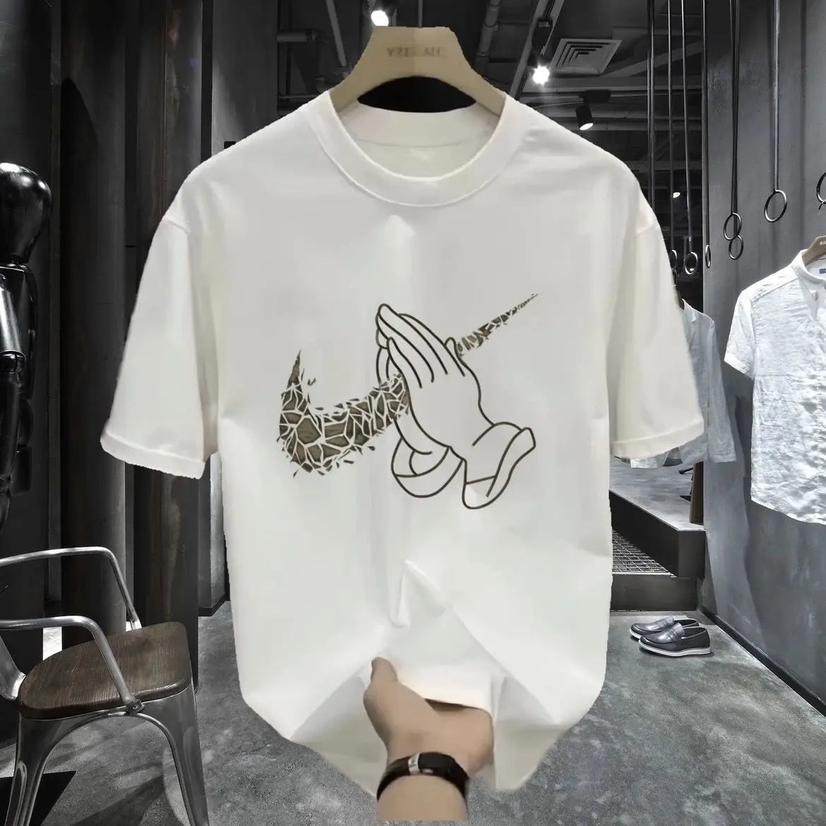 New Short-sleeved Unisex Streetwear Brand Versatile Round-neck High-quality T-shirts