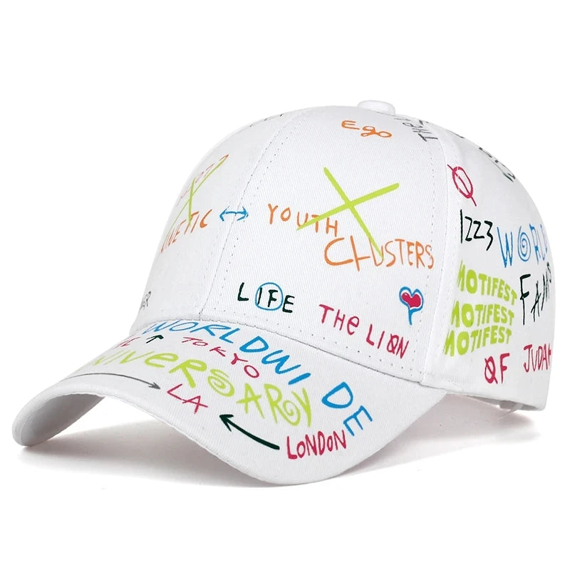 Fashion Graffiti printing baseball cap