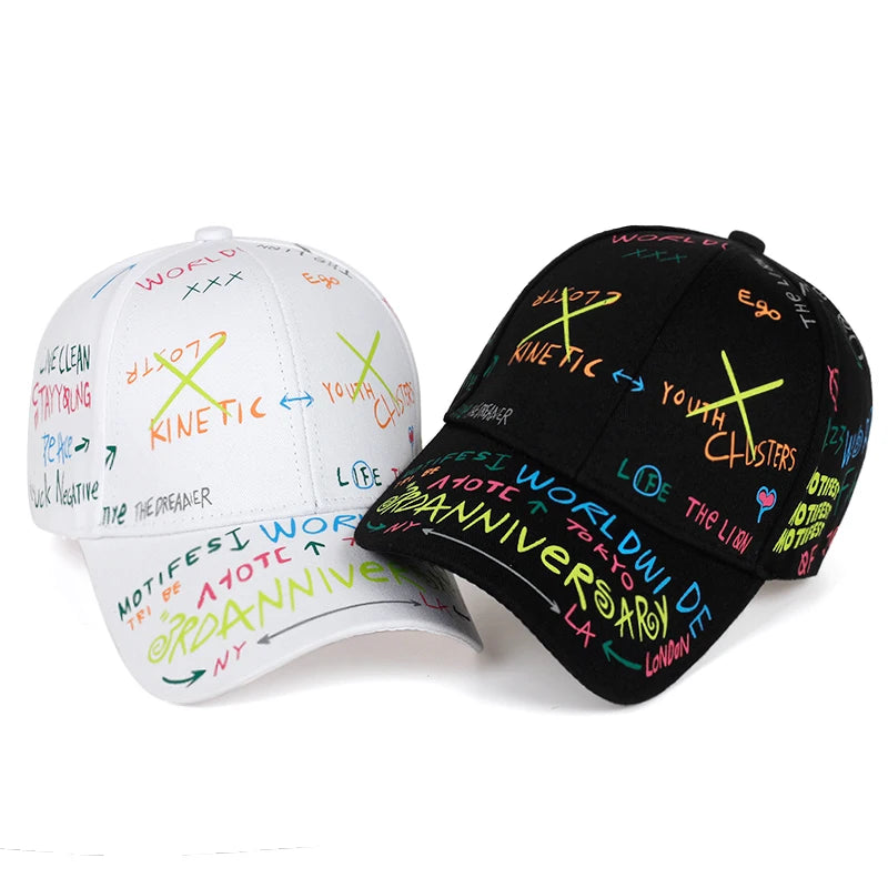 Fashion Graffiti printing baseball cap