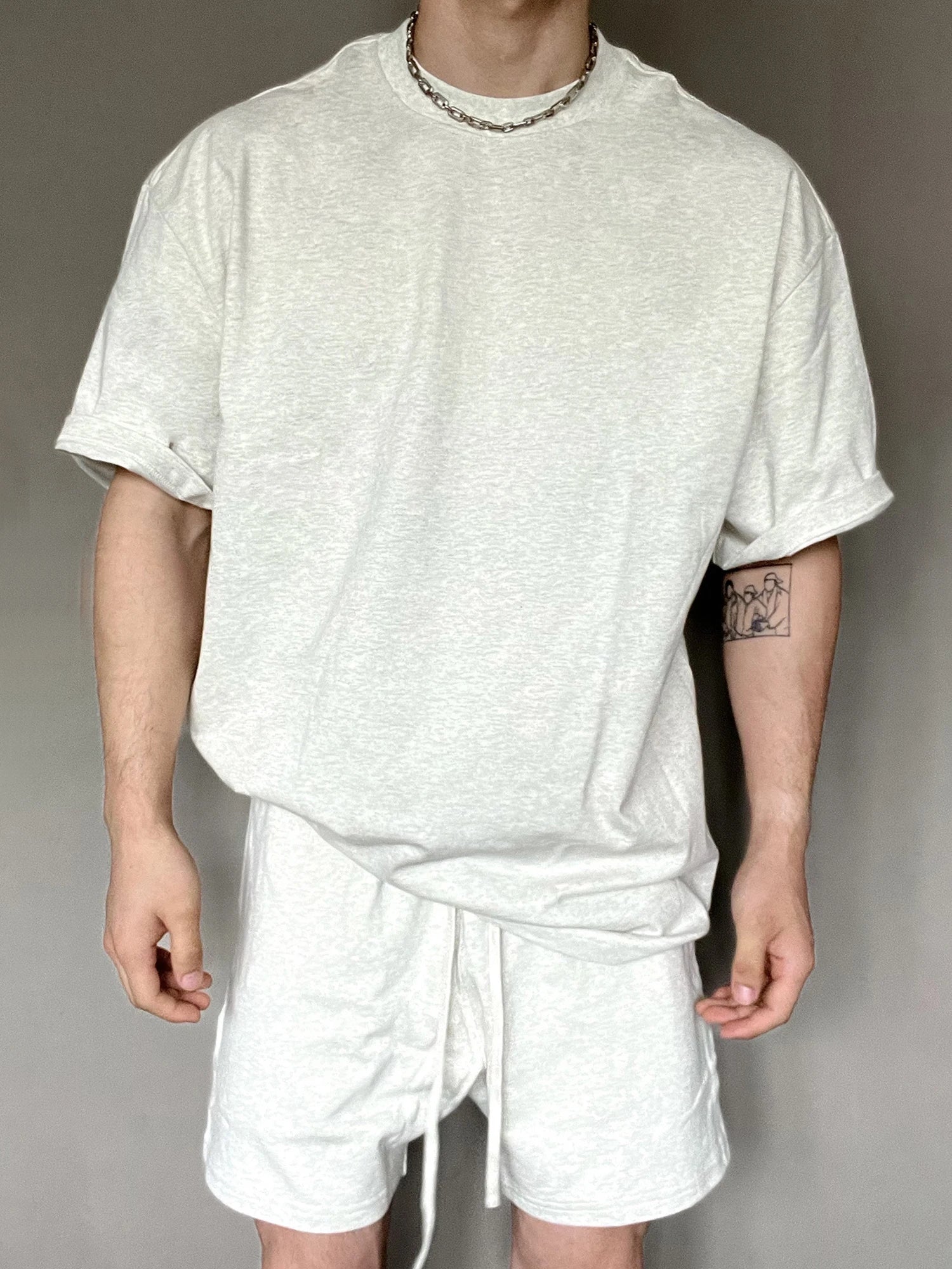Men's Summer Shorts Sports and Leisure Short-sleeved T-shirt