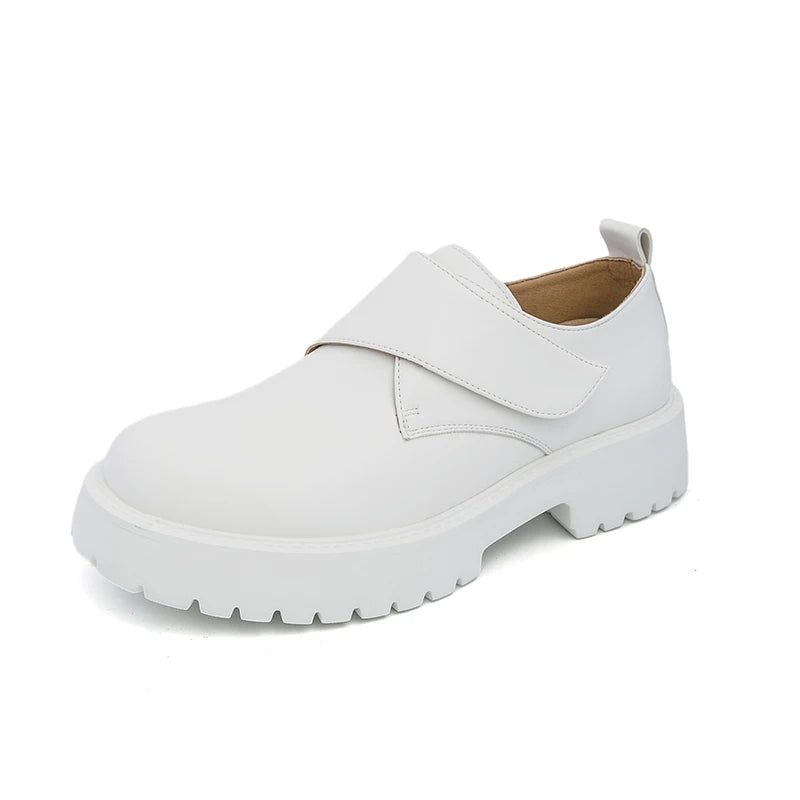 Men's Thick Bottom Oxford Shoes Casual Leather Shoes Fashion Business Formal Dress Footwear
