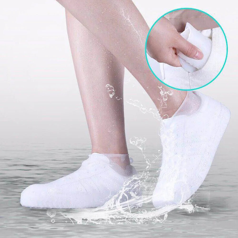 Waterproof Non-slip Silicone Shoe Cover 1 Pair Unisex Reusable Rain Boot
