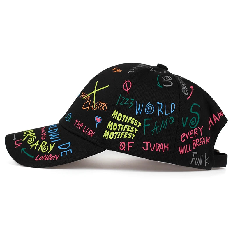 Fashion Graffiti printing baseball cap