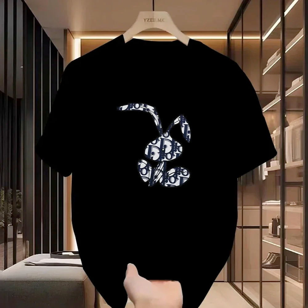 Women Casual T-Shirt Y2k Designer Ladies Luxury Vintage Trendy Pullover T Shirts
