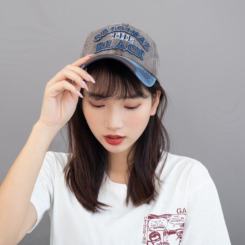 Original The Black | Unisex Retro Hat Letter Embroidery Baseball Cap