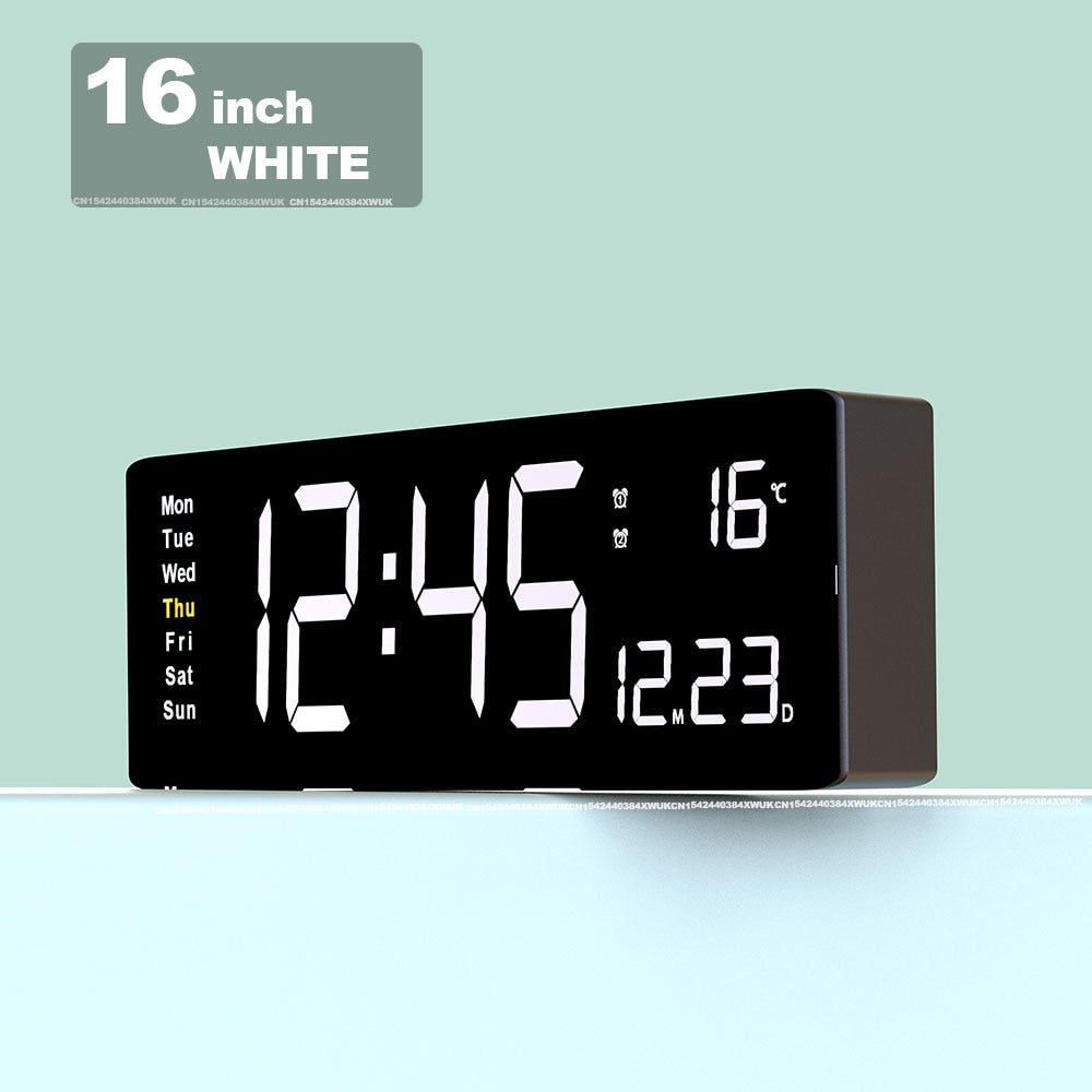 Digital Remote Control Wall Clock