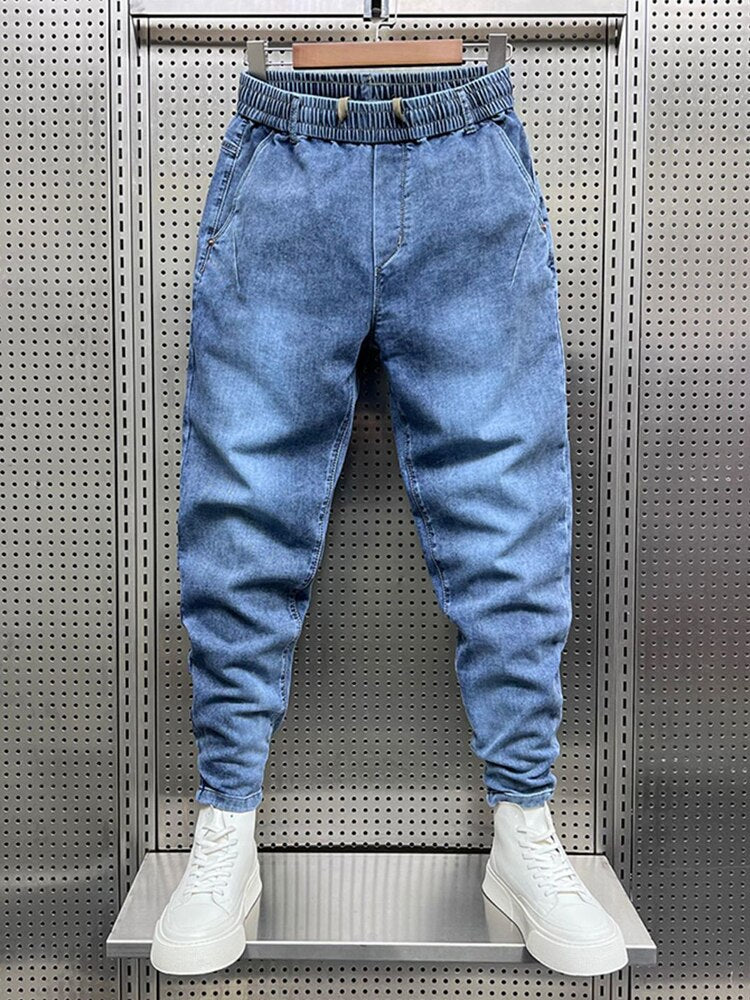 Gradient Denim Harem Jeans