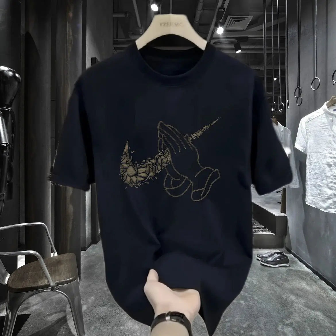 New Short-sleeved Unisex Streetwear Brand Versatile Round-neck High-quality T-shirts