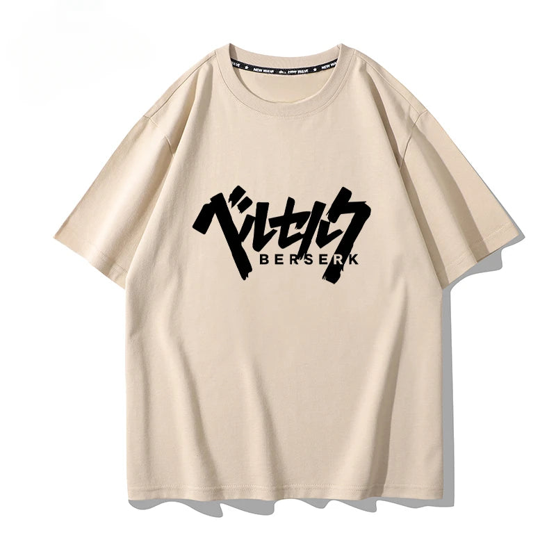Warrior Japanese Anime Summer Men's T-shirt