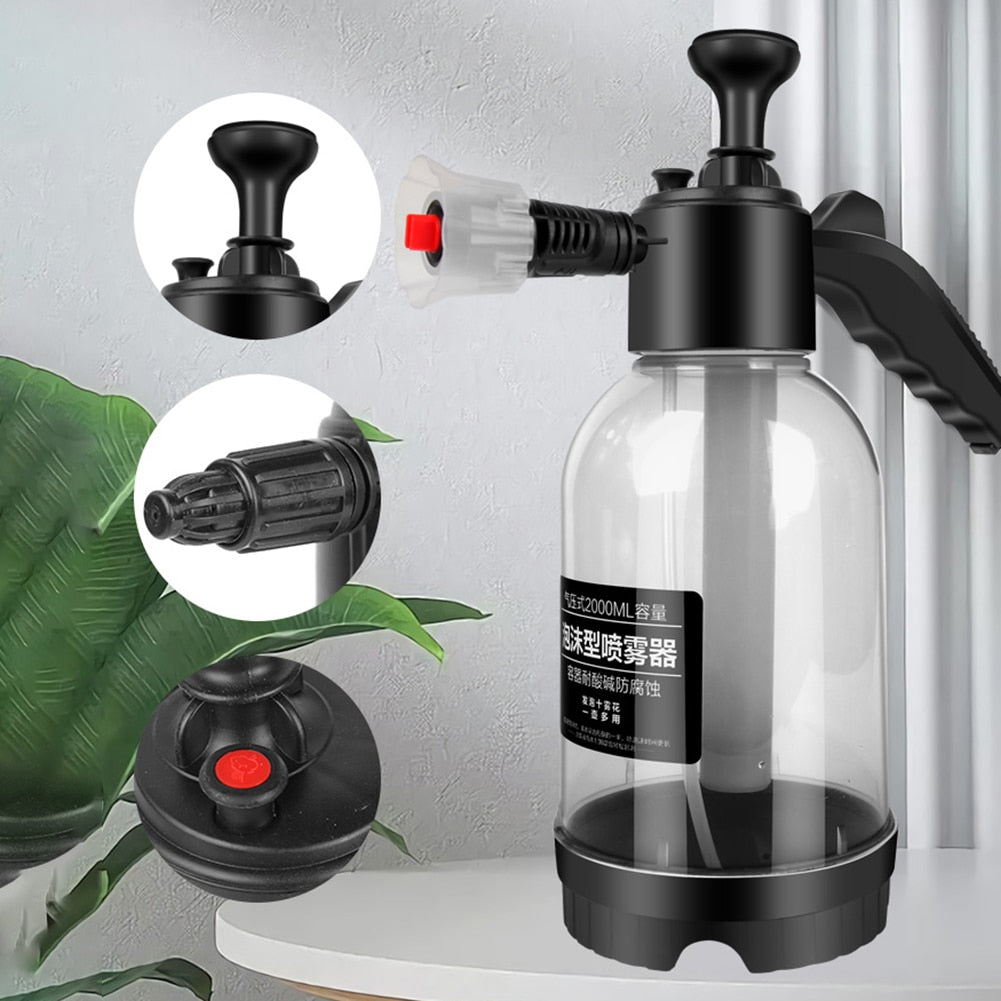 2L Hand Pump Foam Sprayer | Dual Nozzle Use
