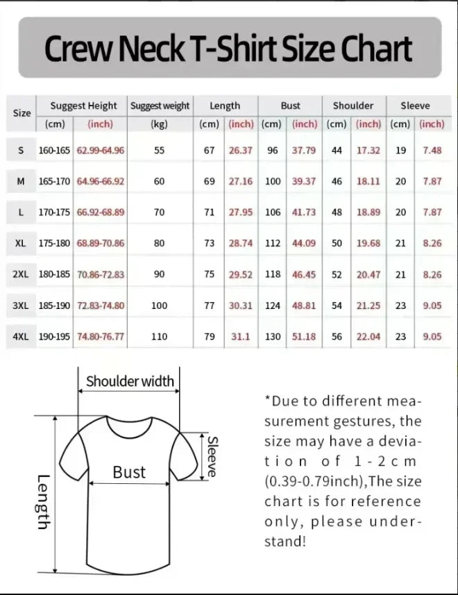 American Trendy  Letter Printing Pure Cotton Short-sleeved T-shirt