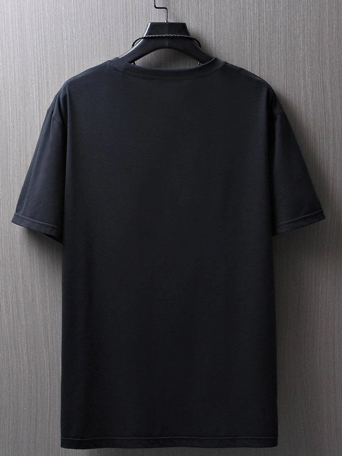 Minimalist Smile Face Style Graphic Print T Shirt