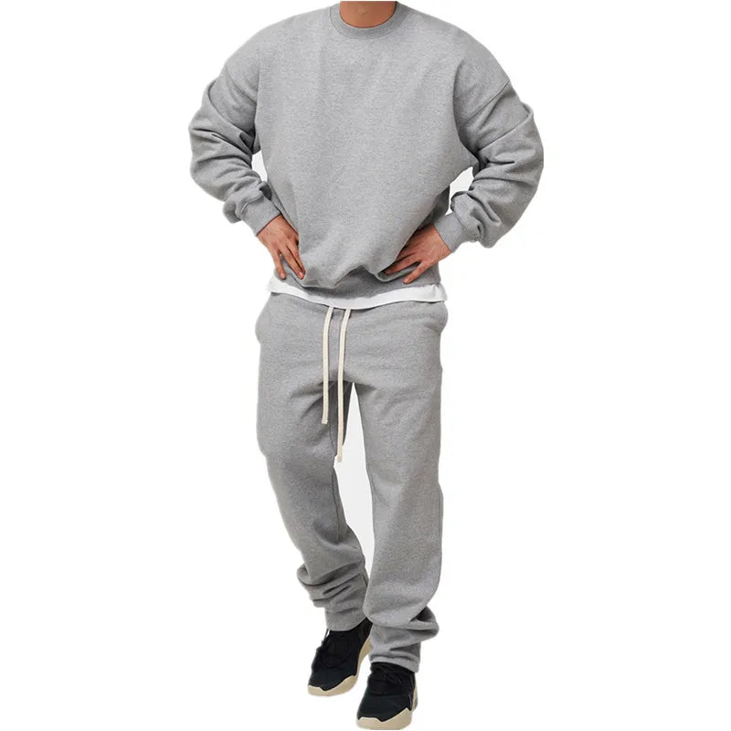 Men's Sweat Set | 2 PC Muscle Fitness Loose Sports Suit