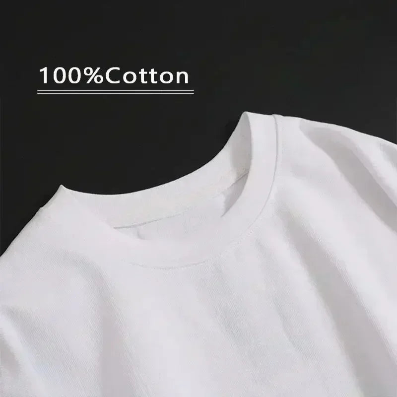 American Trendy  Letter Printing Pure Cotton Short-sleeved T-shirt