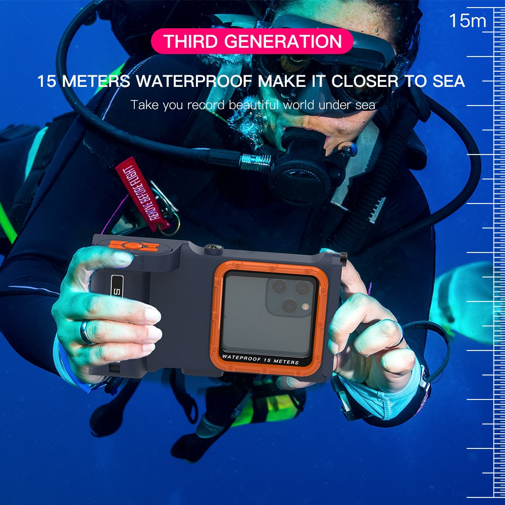 Bluetooth Diving Waterproof Phone Case (iPhone/Samsung/Huawei/Xiaomi/Oneplus)