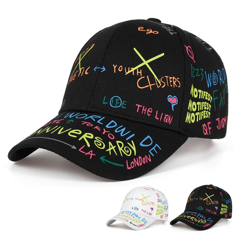 Fashion Graffiti printing baseball cap