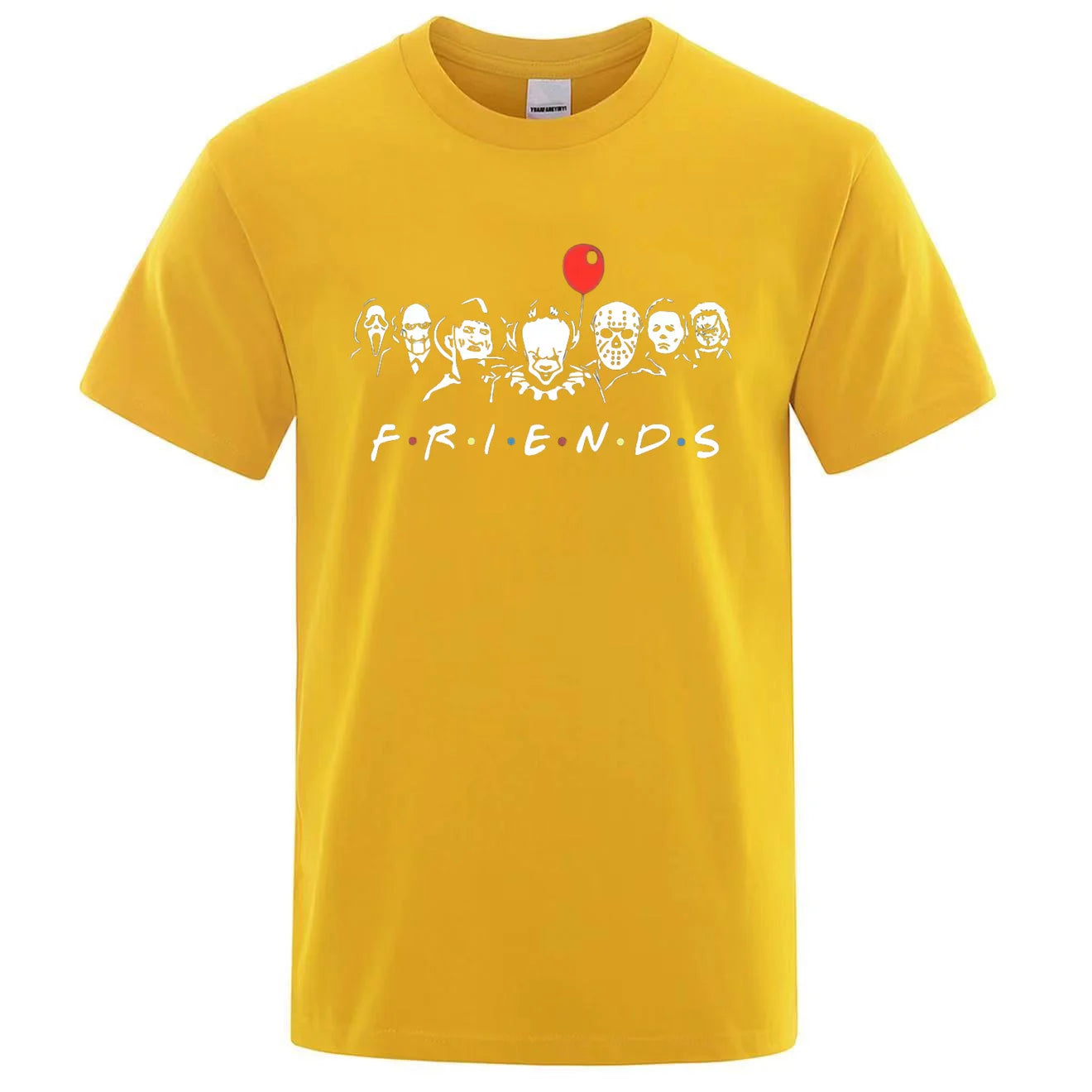 Unisex Halloween Friends 100% Cotton Comfortable and Breathable Leisure Fashion T-shirt