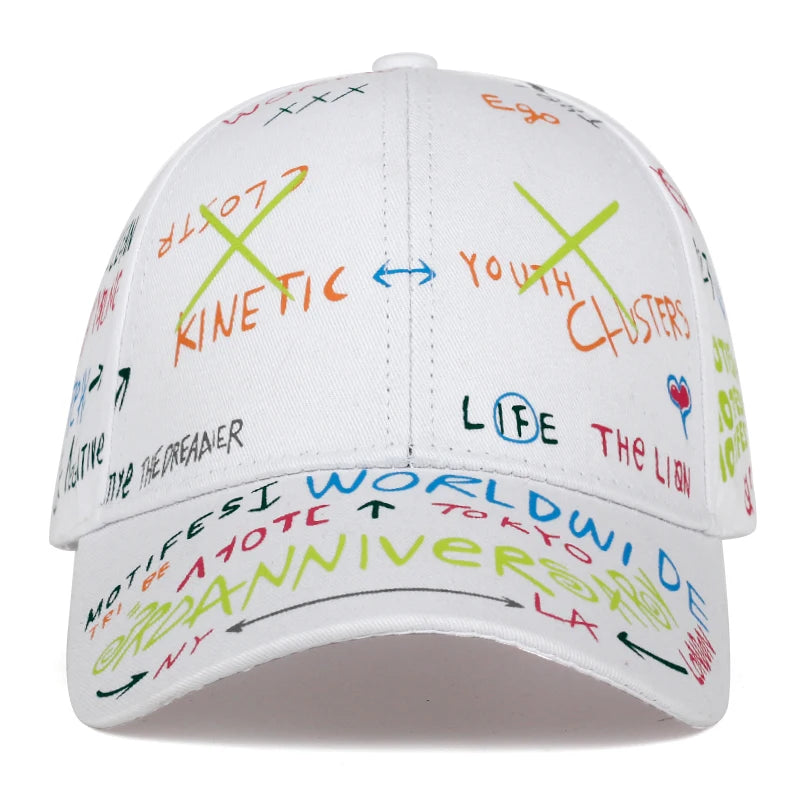 Fashion Graffiti printing baseball cap
